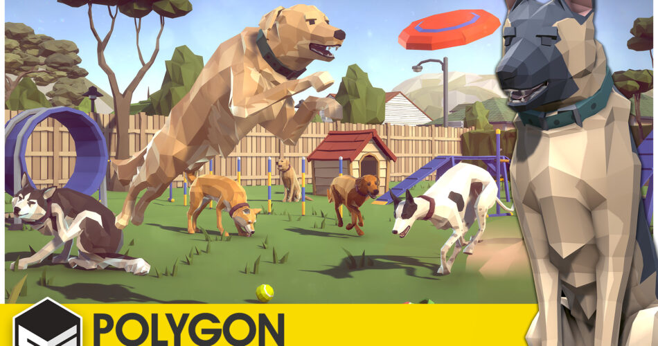 Dog Pack - Synty POLYGON - 3D Game Assets