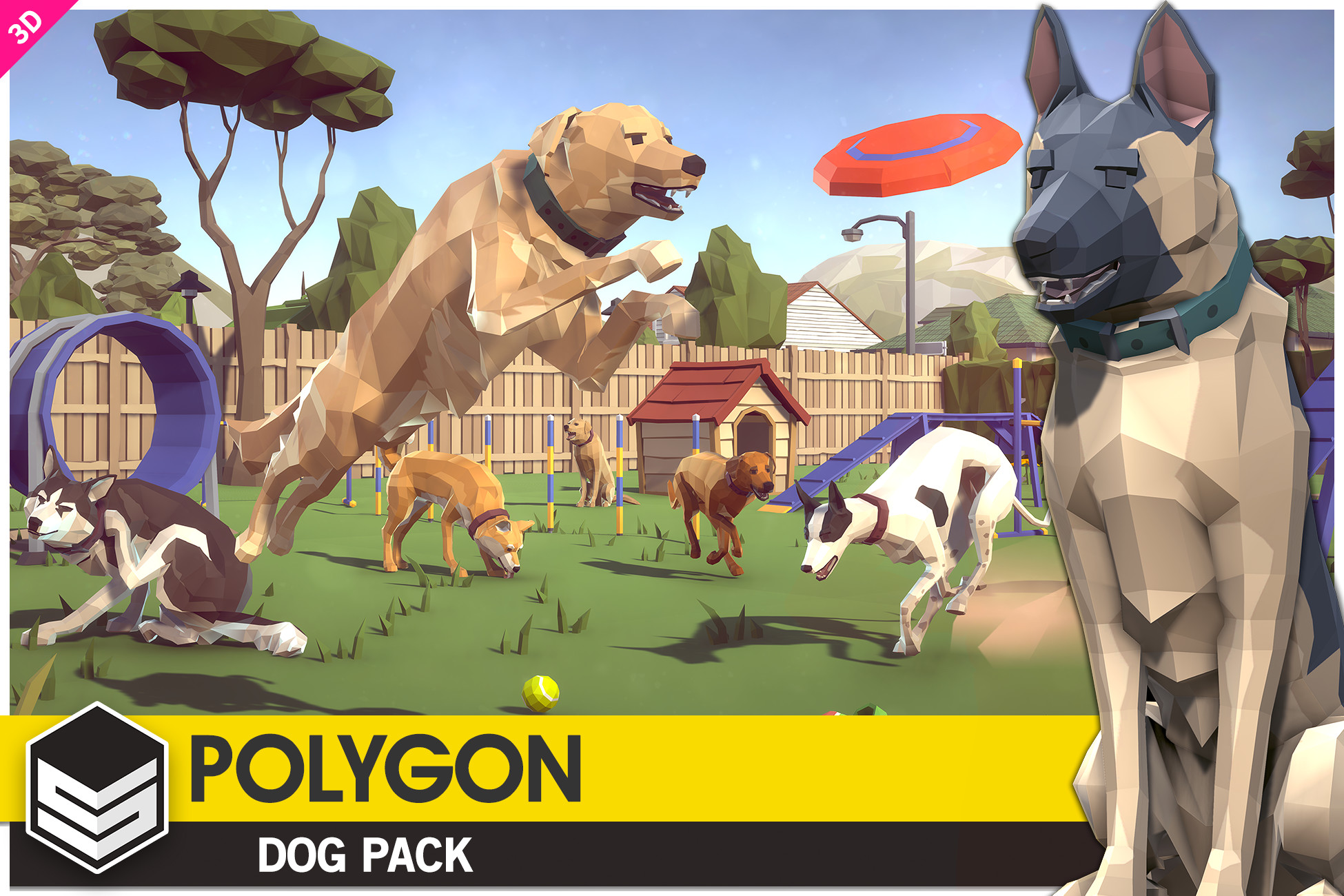 FREE Dog Pack - Synty POLYGON - 3D Game Assets | Freedom Club - Developers