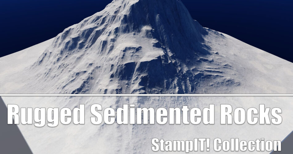 Rugged Sedimented Rocks - StampIT!