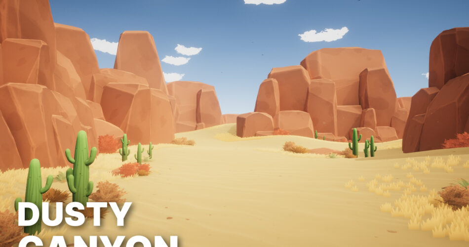 Dusty Canyon - Stylized Fantasy RPG Environment