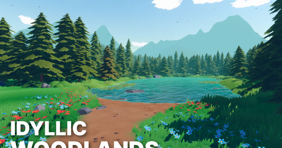 Idyllic Woodlands - Stylized Fantasy RPG Environment