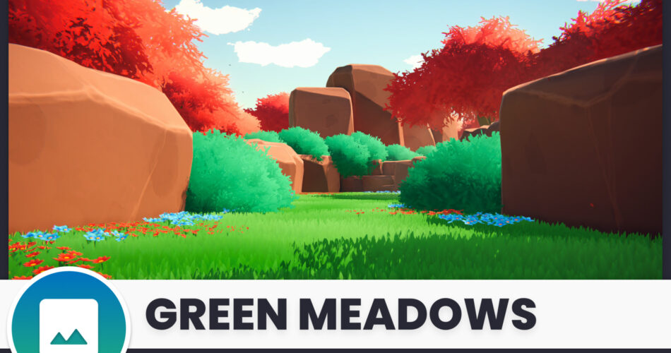 Green Meadows - Stylized Environment (Built-in)