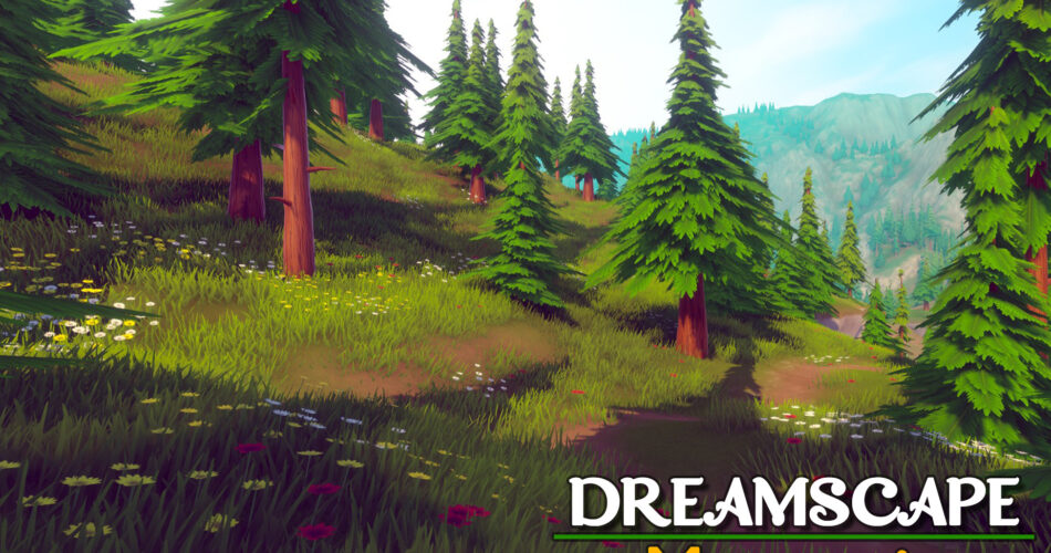 Dreamscape Nature Mountains - Stylized Open World Environment